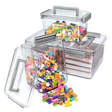 Best Plastic Storage Containers And Organization Bins Box Stackable with Lid and