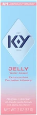 K-Y Lubricant Jelly Water Based Personal Lube For Women, Blue, Fragnance Free, 2