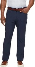 NEW Greg Norman Men's 34x34 Navy Performance Pants Flex Waistband