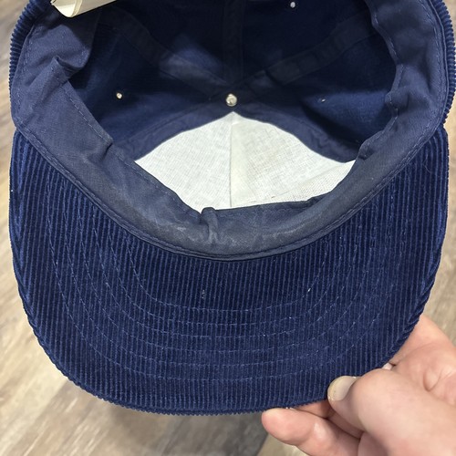 Casquette chapeau réglable vintage Snowmass Englewood Colorado velours côtelé brodé bleu - Photo 7/12