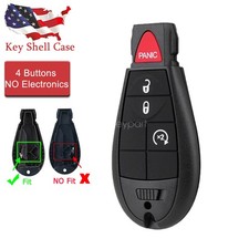 Key Fob Shell For Dodge Ram 1500 2500 3500 2013 2014 2015 2016 2017 2018 2019
