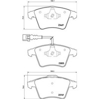 Brembo BremsbeläGe Bremsbelegsatz Vorne System Teves FüR Vw Touareg