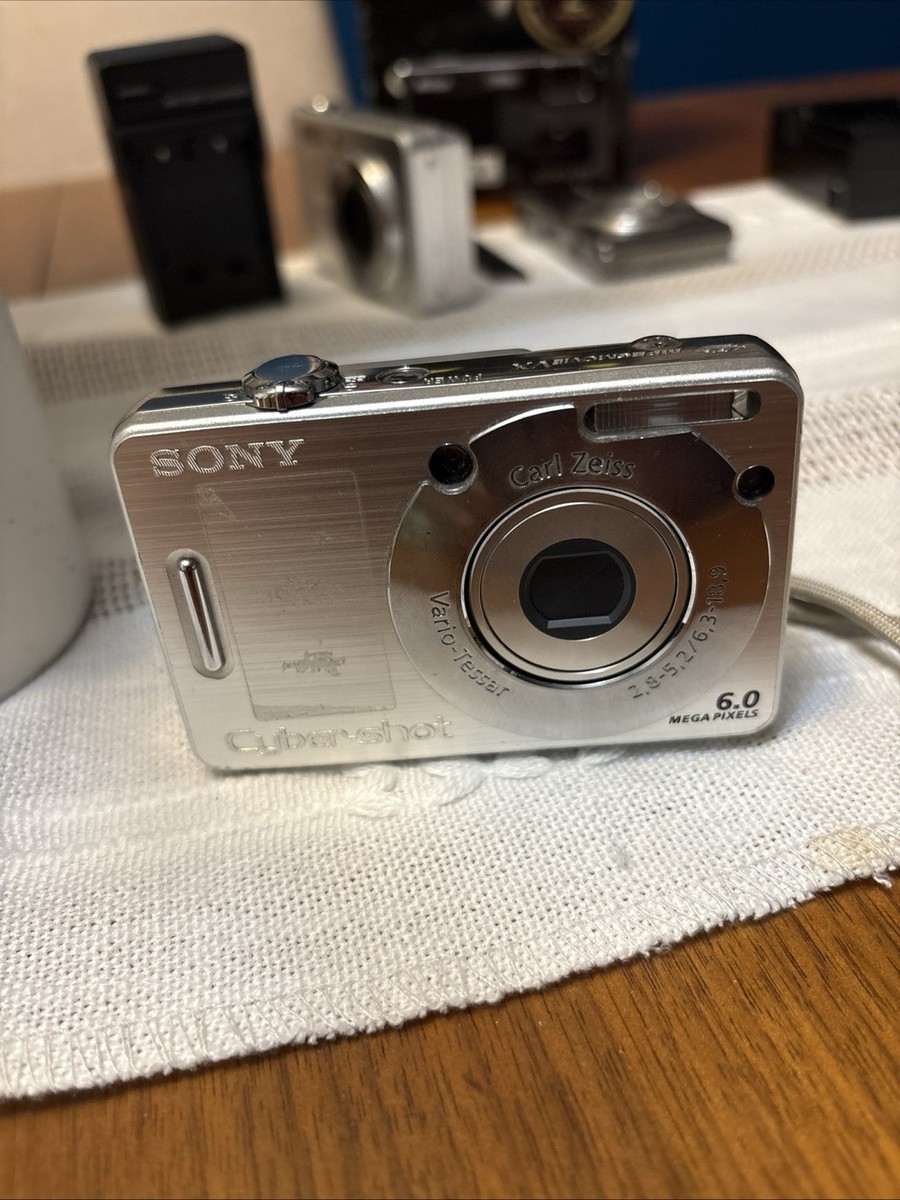 Sony Cyber-shot DSC-W50 6.0MP Digital Camera - Silver for sale