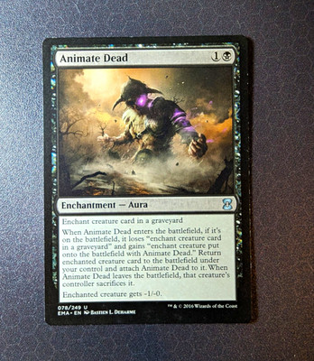 Wizards of the Coast Animate Dead Eternal Masters Regular Black Uncommon Eng #78