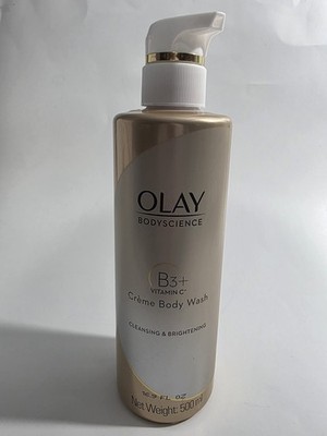 Olay Body Science Bath Shower Cream B3+ Vit C Cleansing & Brightening 500 ML New