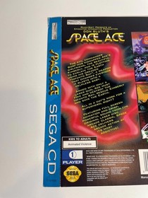 Space Ace SEGA CD Manual & Cover Art ONLY Authentic w Reg Card Good