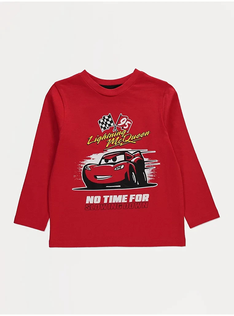 BNWT 6-7 YEARS BOYS ""GEORGE"" DISNEY CARS ""LIGHTNING McQUEEN"" TOP (next day post)