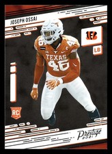 Joseph Ossai 2021 Prestige #257 Cincinnati Bengals ROOKIE RC *014