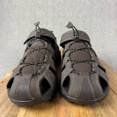 Mens 8 Teva Forebay Fisherman Sandals Mens Size 8 Brown Leather Hook & Loop MINT Teva Mens Forebay Fisherman Sandals Mens Size 9 Brown  main image 3