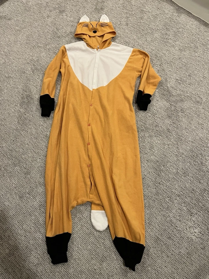SAZAC FOX Vellón Con Capucha Kigurumi Adulto XL - Anime, Peludo, Juegos con disfraces - ¡Único dueño! Foto 3 de 4