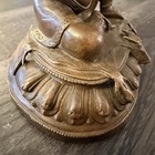 18th Century Antique Chinese Tibetan Bronze Mahasiddha Virupa Yoga Statue 5” — photo 10