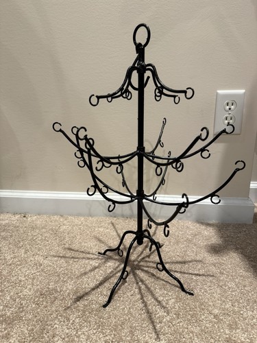 Orvis Iron Metal Table Top Christmas Ornament Display Tree 20" *Read*