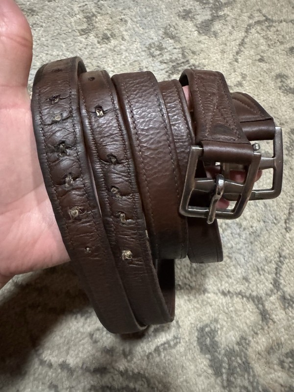 OV Leather English Lined Stirrup Leathers Pair 55” Used See Photos