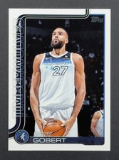 2025-26 Topps Basketball Base 111 Rudy Gobert - Minnesota Timberwolves