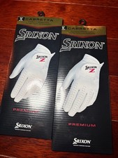  2 Two Srixon Golf Cabretta Leather Golf Glove -Tour -Med RH for lefty golfers