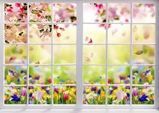 7x5 Ft Spring Floral Flowers Window Scenery Photography Backdrop F41