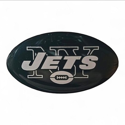NFL New York JETS Logo Oval Pin Fan Collector Memorabilia White Green Butterfly