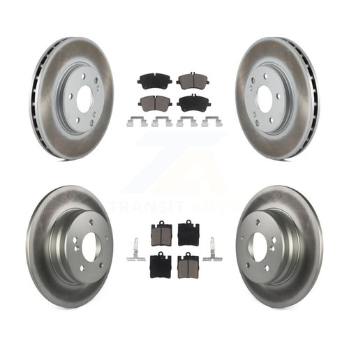 [Front+Rear] Coat Brake Rotor Ceramic Pad Kit For Mercedes-Benz C280 C240 CLK350 - Picture 7 of 9