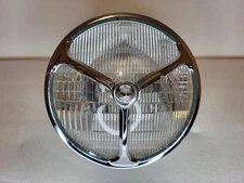7 Inch Headlight and tribar cover w/bullet Harley Triumph motorcycle chopper