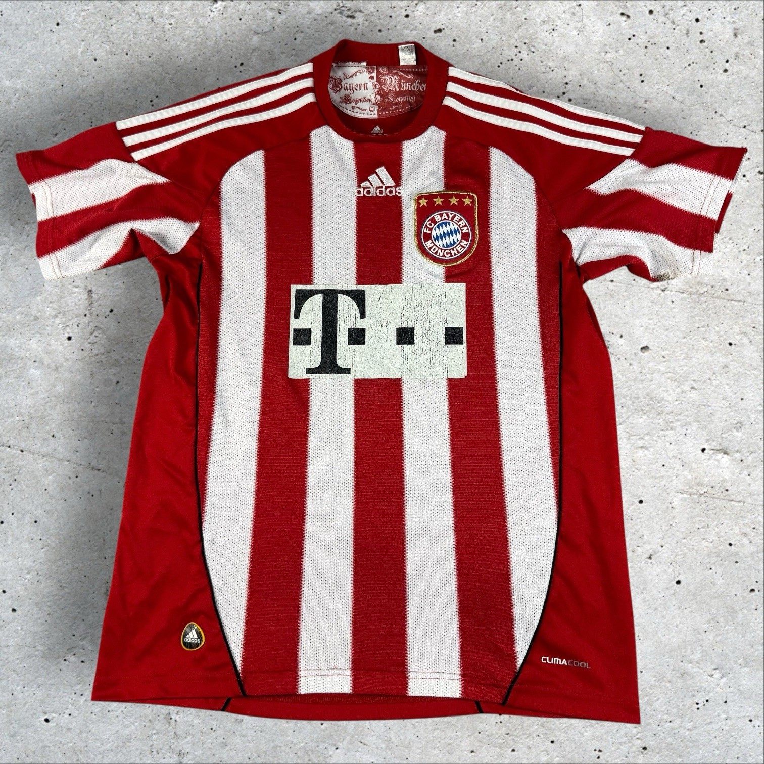 2010 FC Bayern Gomez Munich Adidas Home Football Soccer Jersey Youth XL Vtg Kit