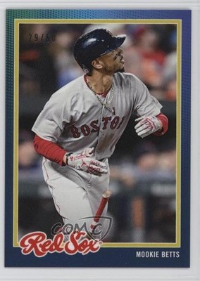 2018 Topps On Demand 1978 Tribute Blue 29/50 Mookie Betts #3B nf5