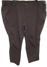 DULUTH TRADING PLUM COLORED PANTS WOMENS PLUS SIZE 24 W