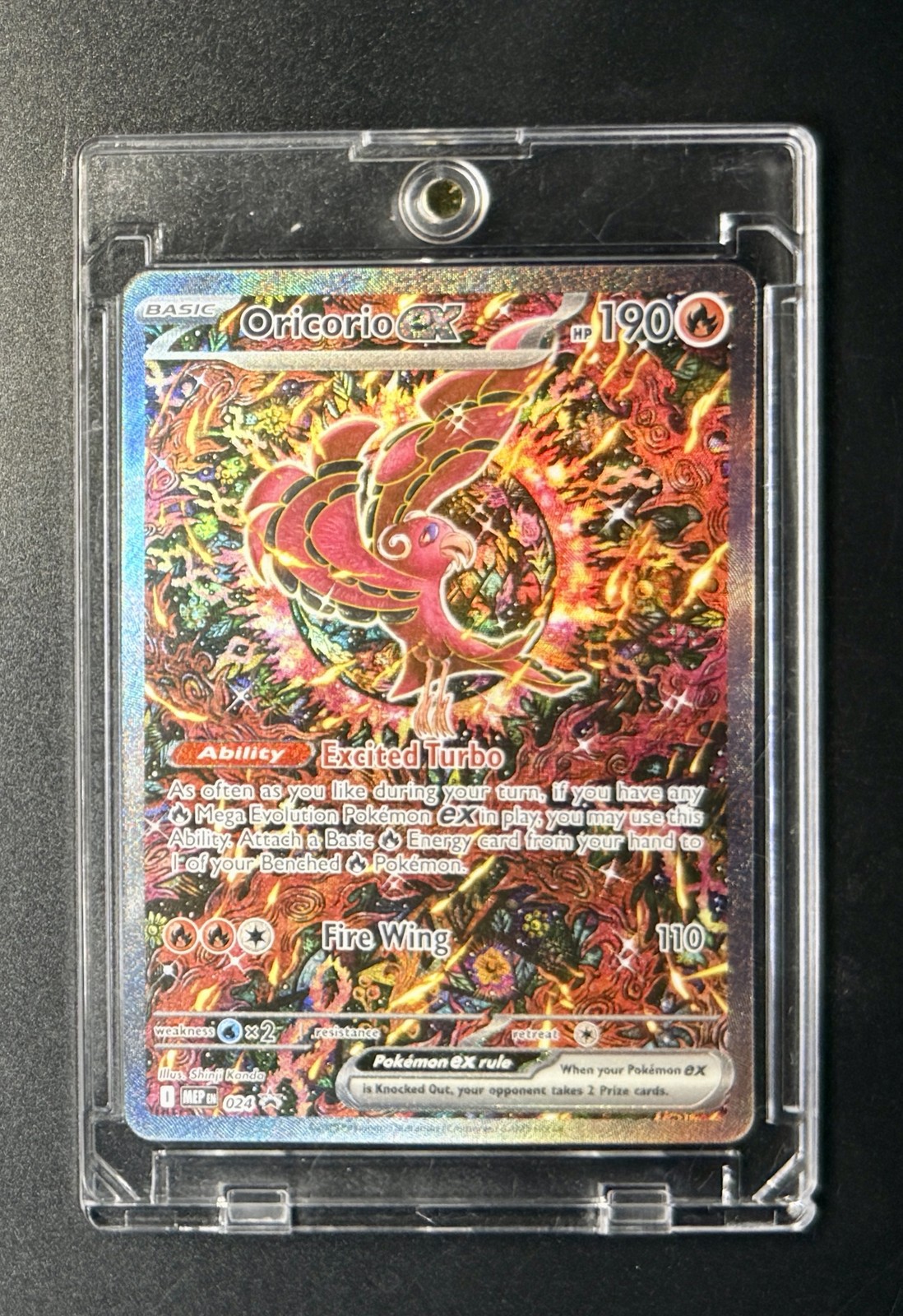 Oricorio ex NM Mega Evolution Black Star Promo 24 English Pokemon TCG