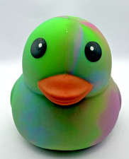 Sunny Days Jumbo Squeezy Duck Tie-Dye Squishy Stress Relief Toy New