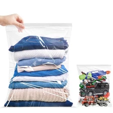 Zipper Storage Bags, Pack of 12, 5 Gallon Reclosable Food Storage Bag, Great ...