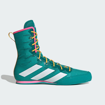 Adidas Box Hog 4 Boxstiefel - Teal/White/Lucid Pink Ring Sparring Schuhe