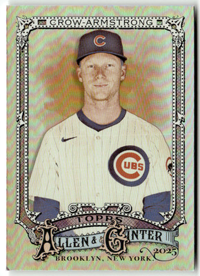 2025 Topps Allen & Ginter MLB No. 5 Pete Crow-Armstrong Rainbow Holofoil