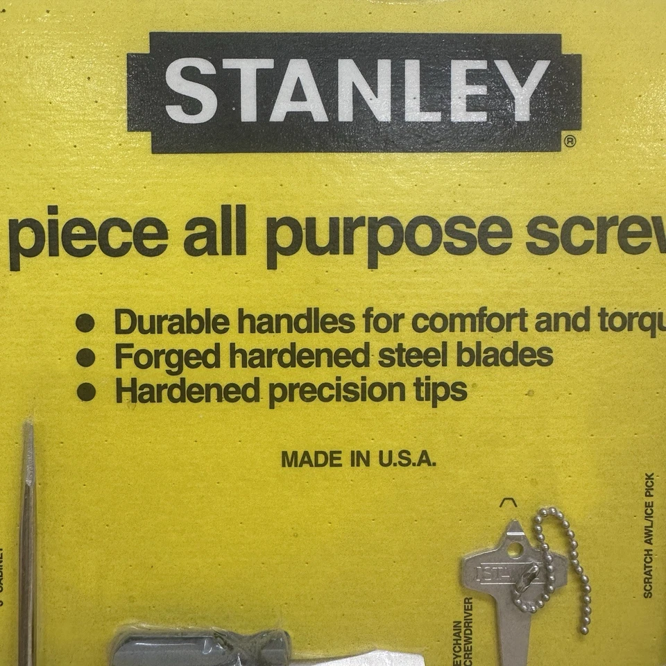 Stanley 64-016 15 Piece All Purpose Screwdriver Set, new old stock - Image 3 of 4