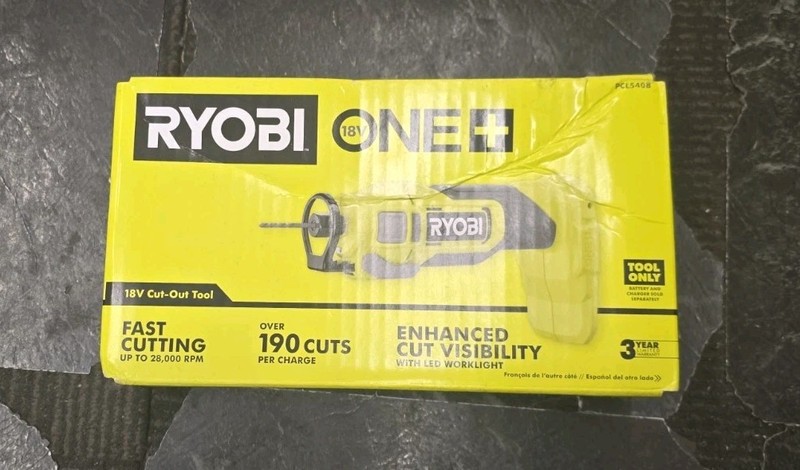 RYOBI ONE+ 18V Cordless Cut-Out Tool PCL540B Drywall Router Sealed New Tool Only