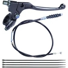 7/8" Dirt Bike Left Clutch Handle Lever and 39'' Clutch Cable for 110 125-Black