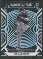 2021 Panini Obsidian Electric Etch Carolina Blue #60 Ian Anderson TW680
