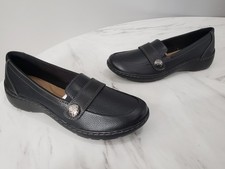 NEW NO BOX Clarks Cora Daisy Loafers Women's Size 7 NARROW SLIP ON LEATHER