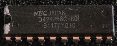   NEC D424256C-80   Fast Page DRAM 256k×4   80ns   DIP-20   Amiga / Atari