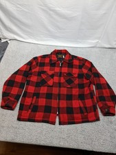 Vintage 70s Buffalo Plaid Wool Jacket Mens Xxl Red Black Quilted Liner Western Vintage 70s Buffalo Plaid Wool Jacket Mens Xxl Red Black Quilted Liner Western