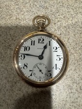 Howard Pocket Watch 16 Size Series 11 14K Gold Filled Howard Case 21 Jewel