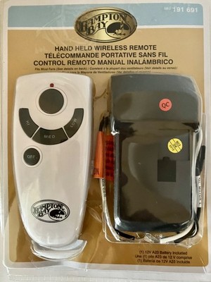 New Hampton Bay Hand Held Ceiling Fan Wireless Remote Control 191 691