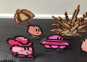 Kirby's Adventure Perler Bead Nintendo Pixel Art - NES
