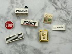 Lego Bulk Lot Parts All Printed Various Vintage Town City Police Logo Vehicle — photo 1