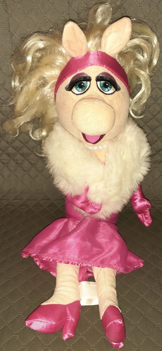 Muppets Mrs. Piggy Pink Dress Stuffed Plush Toy Play Doll 20