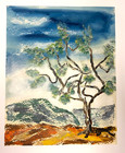 “Olive Trees” Tuscan Hills Ulrich A Frank orig watercolor & gouache 15.75 x 19.5 — photo 1