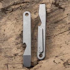 Titanium Alloy Pocket Pry Bar Opener Portable Crowbar Outdoor EDC Multi Tool USA