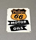 VINTAGE PHILLIPS PORCELAIN SIGN CAR GAS OIL TRUCK