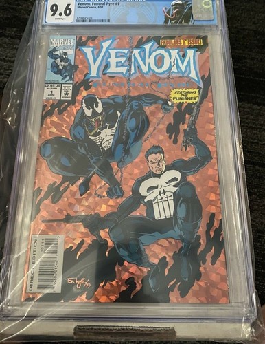 Venom Funeral Pyre #1 Issue CGC 9.6 -Cert No 3708645003 - Marvel August 1993 -