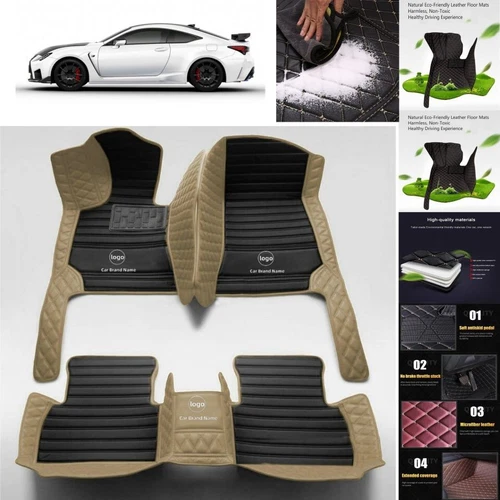 For Lexus RC LC SC Car Floor Mats Luxury Custom Waterproof Carpets Cargo Liners - Imagen 17 de 35