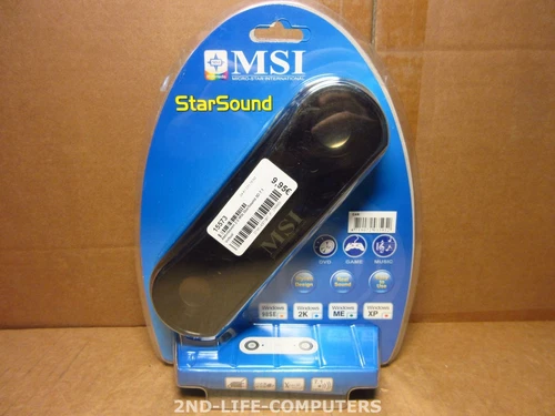 MSI Star Sound Multimedia-Lautsprecher für PC USB 2.0 schwarz NEW NEU NUOVO BOX
