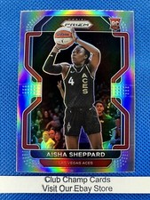 2022 #105 Aisha Sheppard WNBA Panini Prizm Basketball Silver Prizm Aces